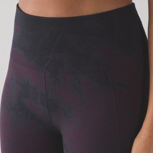 Lululemon Flow & Go Tight Black Cherry Tye Dye